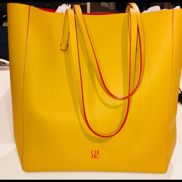 Carolina herrera yellow bag Clearance